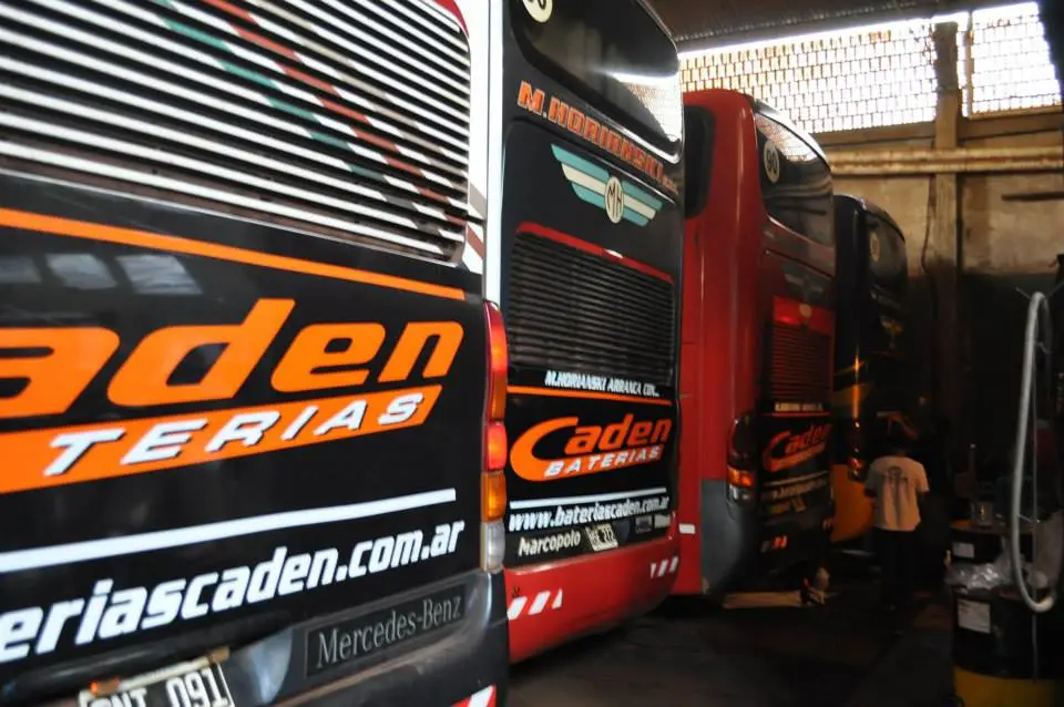 Presencia territorial de Baterías Caden en flotas de transporte